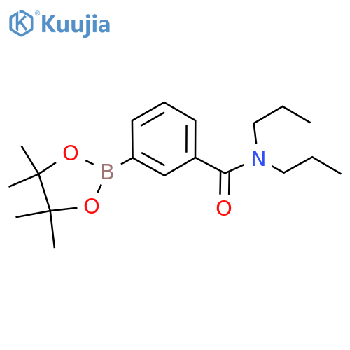 N,N-Dipropyl-3-(4,4,5,5-tetramethyl-1,3,2-dioxaborolan-2-yl)benzamide structure