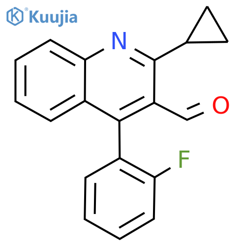 2-Cyclopropyl-4-(2-fluorophenyl)quinoline-3-carbaldehyde structure