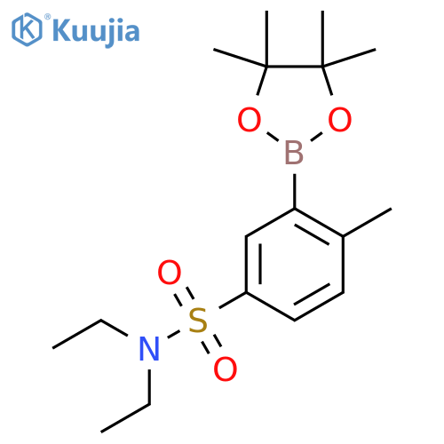 N,N-Diethyl-4-methyl-3-(4,4,5,5-tetramethyl-1,3,2-dioxaborolan-2-yl)benzenesulfonamide structure