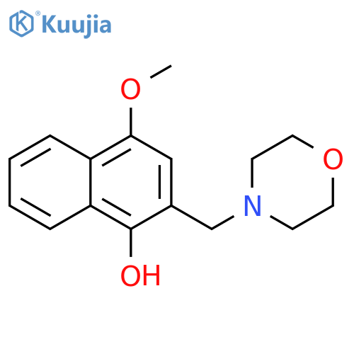 1-Naphthalenol, 4-methoxy-2-(4-morpholinylmethyl)- structure