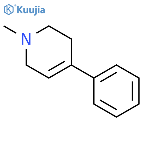 1-Methyl-4-phenyl-1,2,3,6-tetrahydropyridine structure
