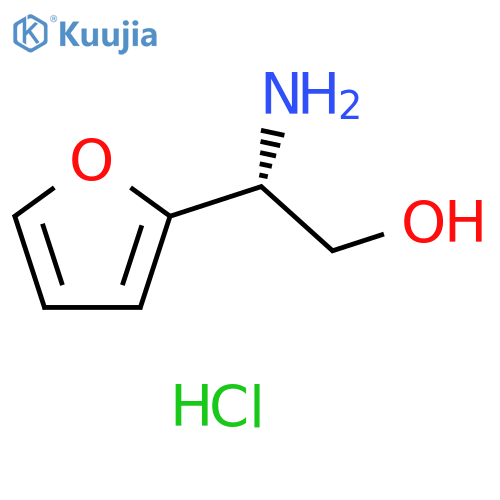 (R)-2-Amino-2-(furan-2-yl)ethan-1-ol hydrochloride structure