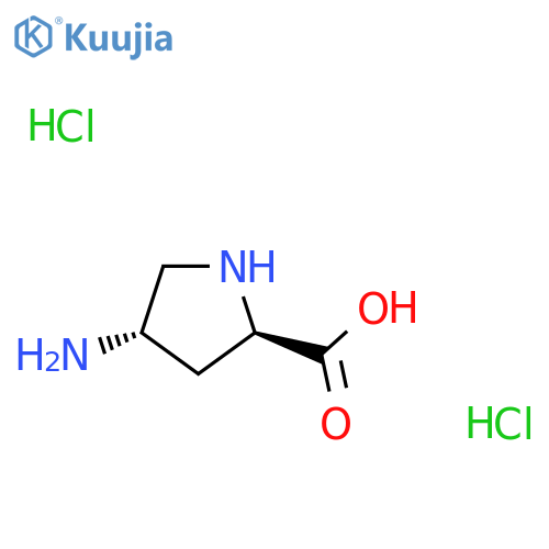 (2R,4S)-4-Aminopyrrolidine-2-carboxylic acid dihydrochloride structure