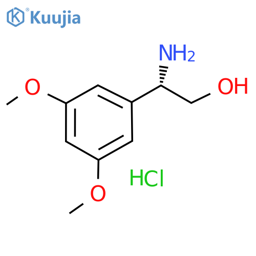 (S)-2-Amino-2-(3,5-dimethoxyphenyl)ethan-1-ol hydrochloride structure