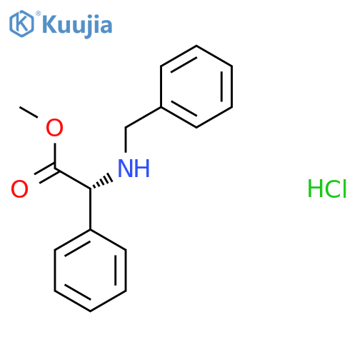 (R)-Methyl 2-(benzylamino)-2-phenylacetate hydrochloride structure