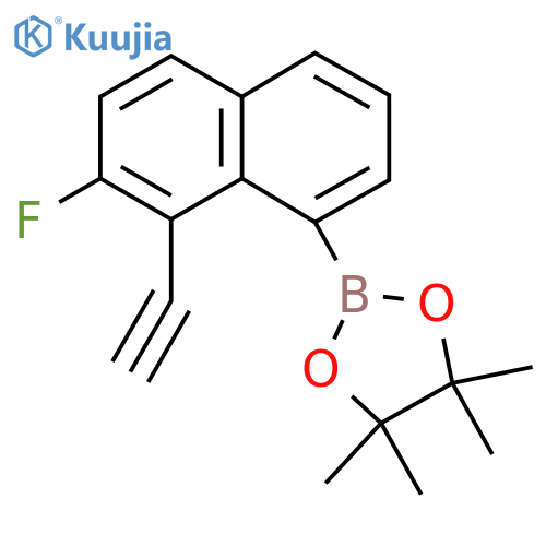 2-(8-Ethynyl-7-fluoronaphthalen-1-yl)-4,4,5,5-tetramethyl-1,3,2-dioxaborolane structure