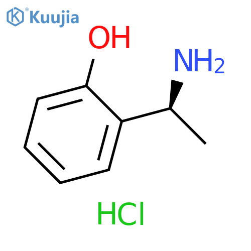 2-(1S)-1-aminoethylphenol hydrochloride structure