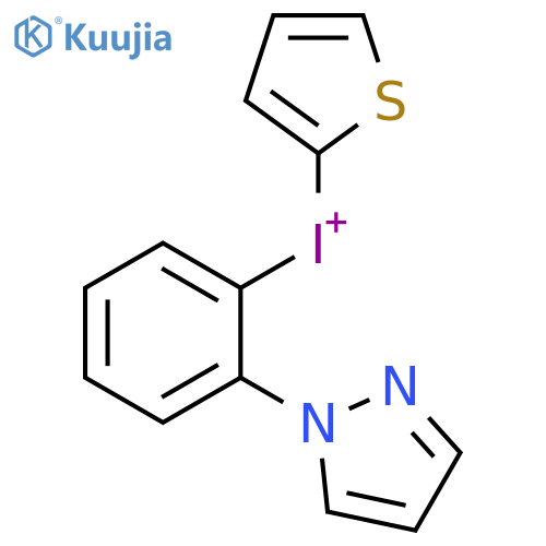 [2-(1H-Pyrazol-1-yl)phenyl]-2-thienyliodonium structure