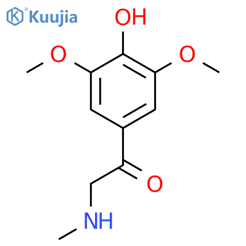 1-(4-hydroxy-3,5-dimethoxyphenyl)-2-(methylamino)ethan-1-one structure