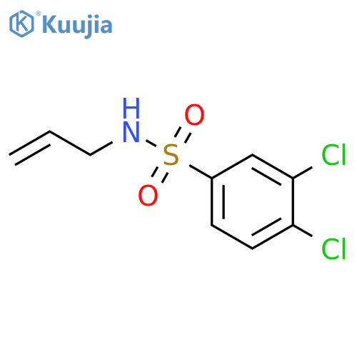 3,4-dichloro-N-(prop-2-en-1-yl)benzene-1-sulfonamide structure