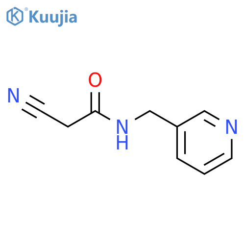 2-Cyano-N-(pyridin-3-ylmethyl)acetamide structure