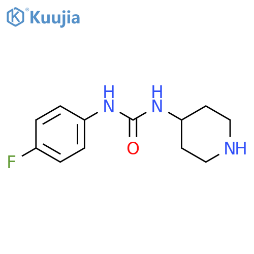 3-(4-Fluorophenyl)-1-(piperidin-4-yl)urea structure