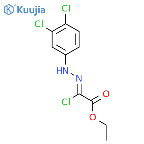 Ethyl (2Z)-2-chloro-2-[2-(3,4-dichlorophenyl)hydrazin-1-ylidene]acetate structure
