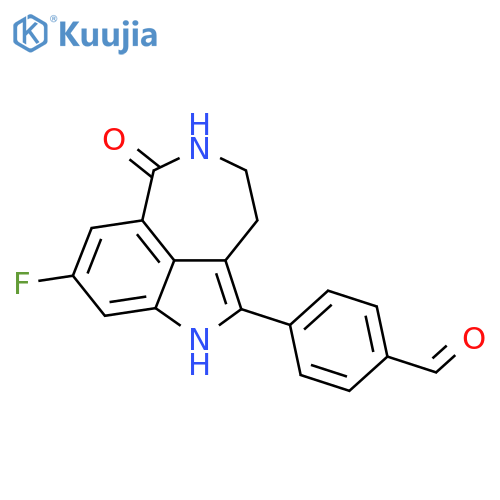4-(8-Fluoro-6-Oxo-3,4,5,6-Tetrahydro-1h-Azepino5,4,3-CdIndol-2-Yl)Benzaldehyde structure