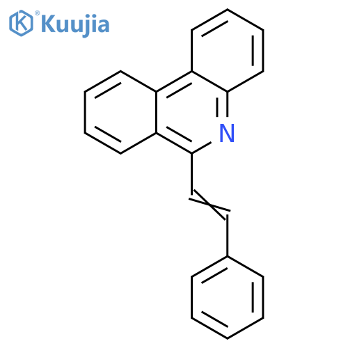 Phenanthridine, 6-(2-phenylethenyl)- structure