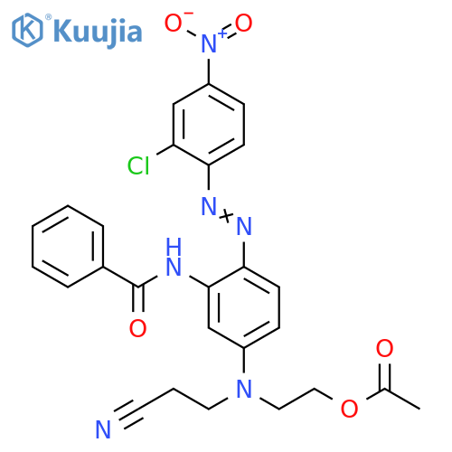Benzamide,N-[5-[[2-(acetyloxy)ethyl](2-cyanoethyl)amino]-2-[(2-chloro-4-nitrophenyl)azo]phenyl]- structure