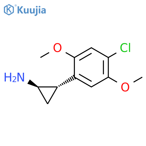 (1R,2S)-2-(4-Chloro-2,5-dimethoxyphenyl)cyclopropanamine structure