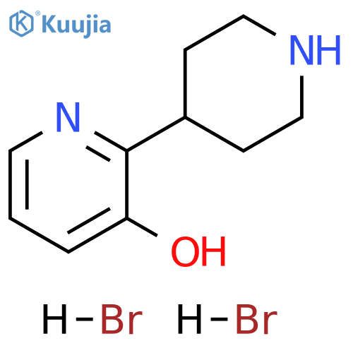 2-(piperidin-4-yl)pyridin-3-ol dihydrobromide structure