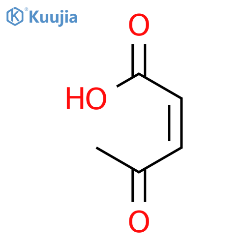 (E)-4-oxo-pent-2-enoic acid structure