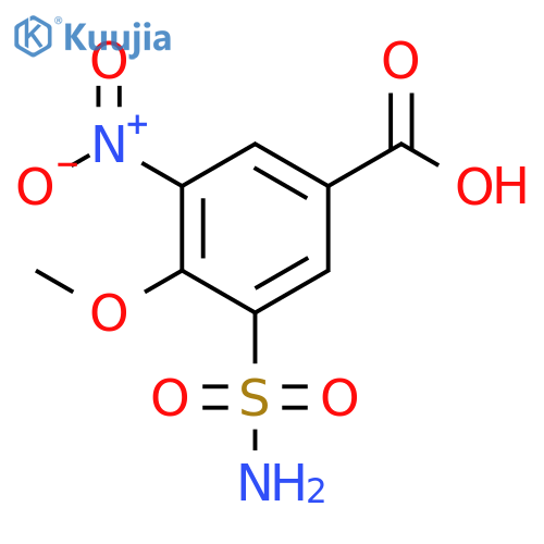 Benzoic acid, 3-(aminosulfonyl)-4-methoxy-5-nitro- structure