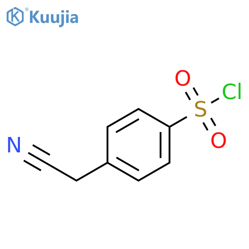 4-(cyanomethyl)benzene-1-sulfonyl chloride structure