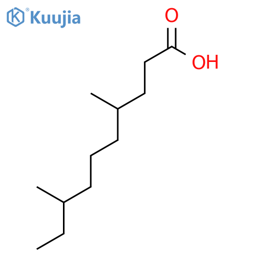 Decanoic acid, 4,8-dimethyl- structure