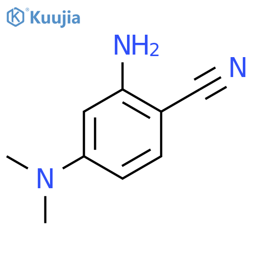 2-amino-4-(dimethylamino)benzonitrile structure