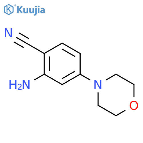 2-Amino-4-(morpholin-4-yl)benzonitrile structure