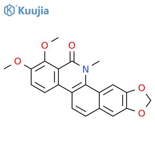 [1,3]Benzodioxolo[5,6-c]phenanthridin-13(12H)-one,1,2-dimethoxy-12-methyl- structure