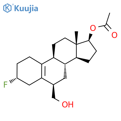 Estr-5(10)-ene-6beta-methanol, 3alpha-fluoro-17beta-hydroxy-, 17-acetate structure
