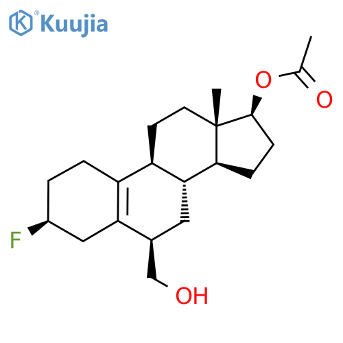 Estr-5(10)-ene-6-methanol, 17-(acetyloxy)-3-fluoro-, (3beta,6beta,17beta)- structure