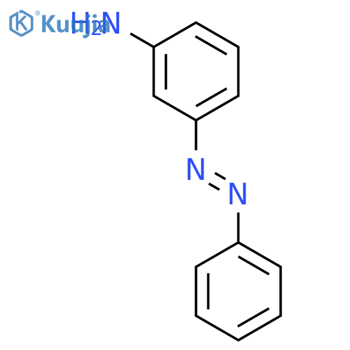 Benzenamine,3-(2-phenyldiazenyl)- structure