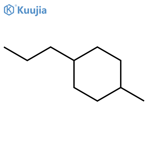 Cyclohexane, 1-methyl-4-propyl-, trans- structure
