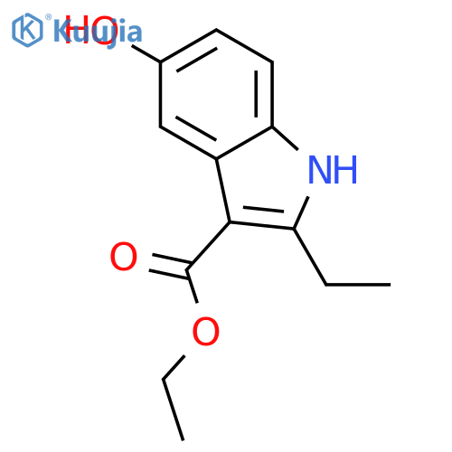 ethyl 2-ethyl-5-hydroxy-1H-indole-3-carboxylate structure