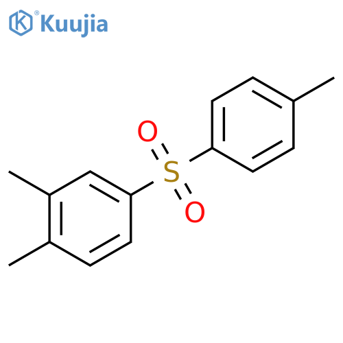 Benzene, 1,2-dimethyl-4-[(4-methylphenyl)sulfonyl]- structure