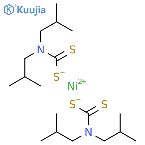 nickel bis(diisobutyldithio-carbamate) structure