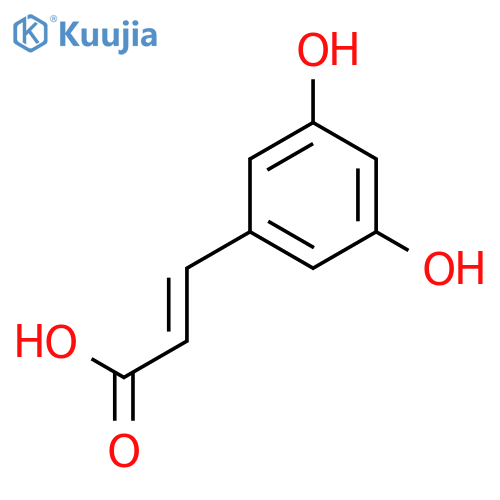 2-Propenoic acid,3-(3,5-dihydroxyphenyl)- structure