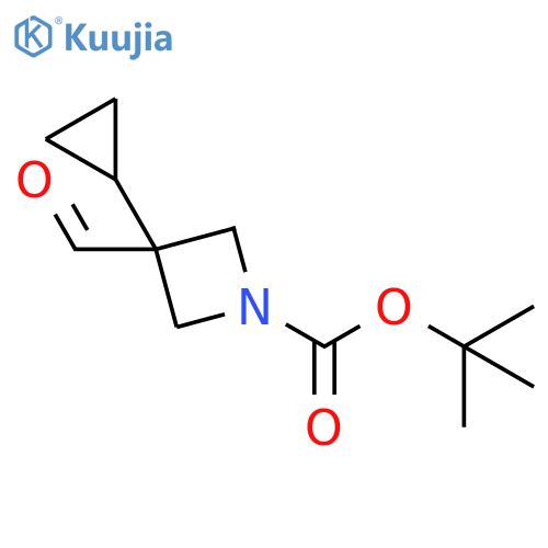 tert-butyl 3-cyclopropyl-3-formylazetidine-1-carboxylate structure