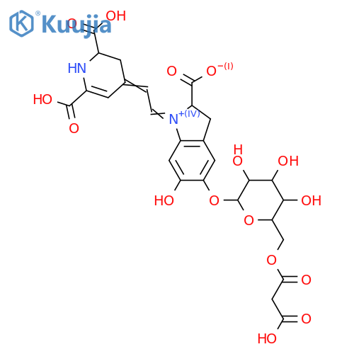 Betanidin; 15-Epimer, 5-O-(6-O-malonyl-β-D-glucopyranoside) structure