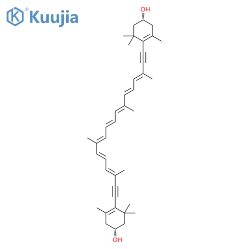 b,b-Carotene-3,3'-diol, 7,7',8,8'-tetradehydro-,(3R,3'R)- structure