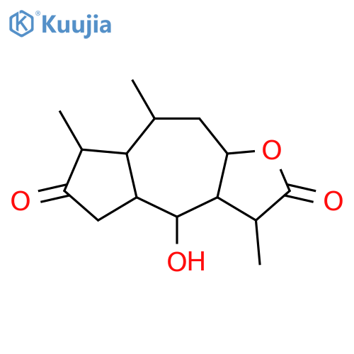 Azuleno[6,5-b]furan-2,6(3H,4H)-dione,octahydro-4-hydroxy-3,7,8-trimethyl- (8CI,9CI) structure