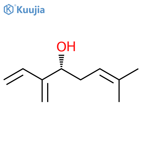 (R)-2-methyl-6-methyleneocta-2,7-dien-4-ol structure