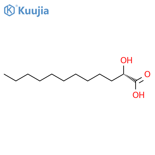 DODECANOIC ACID, 2-HYDROXY-, (2S)- structure