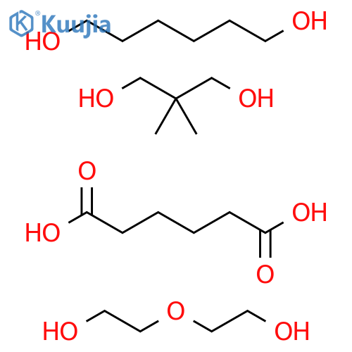 Hexanedioic acid, polymer with 2,2-dimethyl-1,3-propanediol, 1,6-hexanediol and 2,2'-oxybis[ethanol] structure