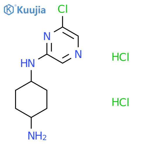 (1r,4r)-N1-(6-chloropyrazin-2-yl)cyclohexane-1,4-diamine dihydrochloride structure