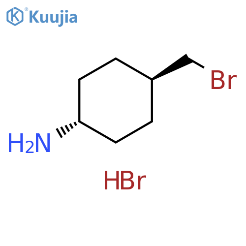 Cyclohexanamine, 4-(bromomethyl)-, hydrobromide (1:1), trans- structure
