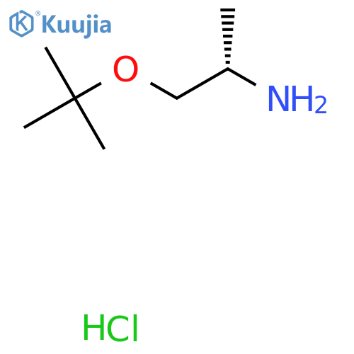 (2S)-1-(tert-butoxy)propan-2-amine hydrochloride structure
