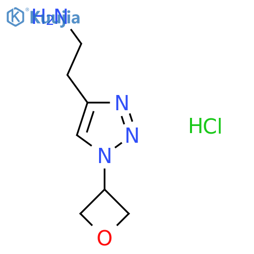 2-[1-(oxetan-3-yl)-1H-1,2,3-triazol-4-yl]ethan-1-amine hydrochloride structure