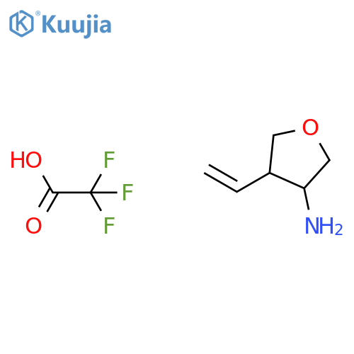 4-Ethenyloxolan-3-amine; trifluoroacetic acid structure