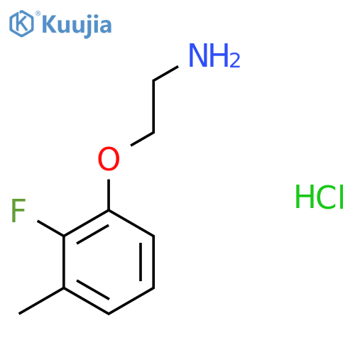 2-(2-Fluoro-3-methylphenoxy)ethan-1-amine hydrochloride structure